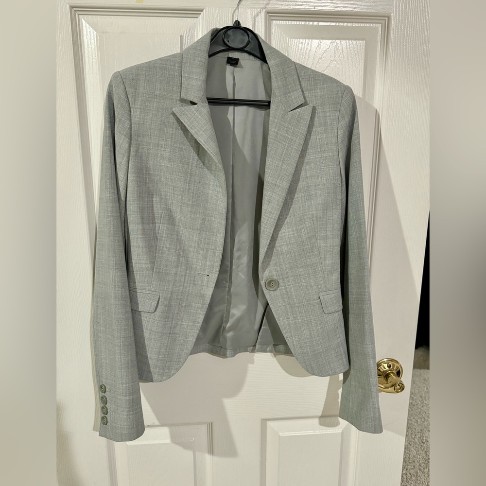 Banana Republic Light Gray Tailored Women's Blazer